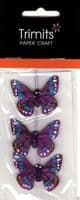 IMPEX TRIMITS - Self Adhesive Paper Craft Embellishments Butterflies TP0037